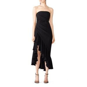 Cinq a Sept Black Strapless Gramercy Dress Size 8